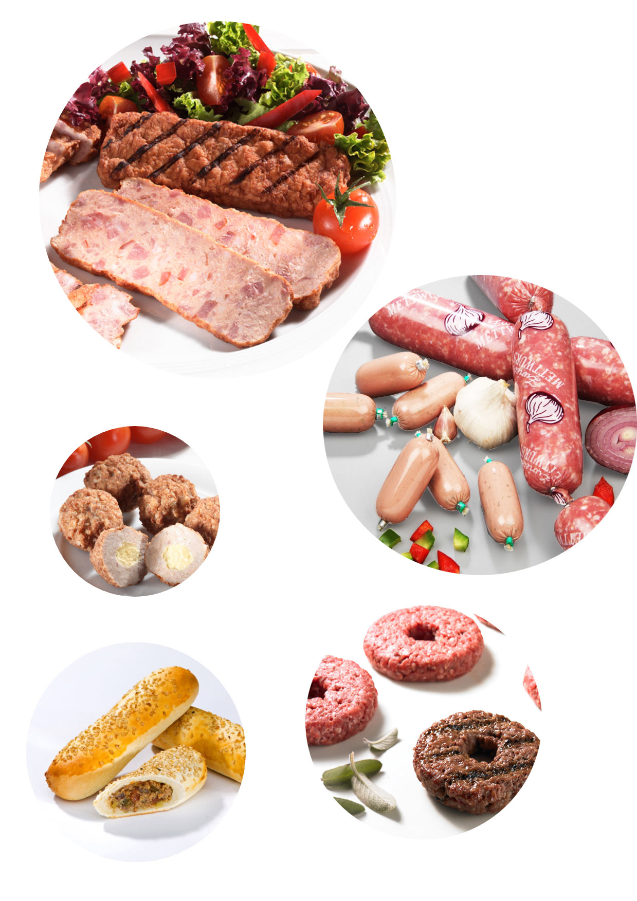 Ground Meat, Filled Bakery Products, Portioned Meat